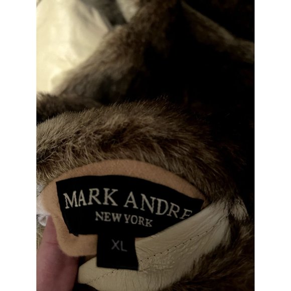 Mark Andre New York XL Mens Reversible Leather Fur Trench Coat Italy Skin - Picture 3 of 5